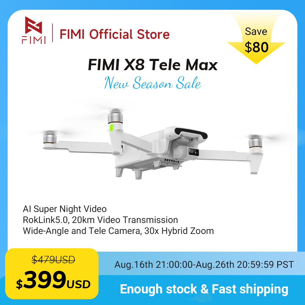 Nouveau drone FIMI X8 Tele Max - Drone Thermal Imaging avis et prix