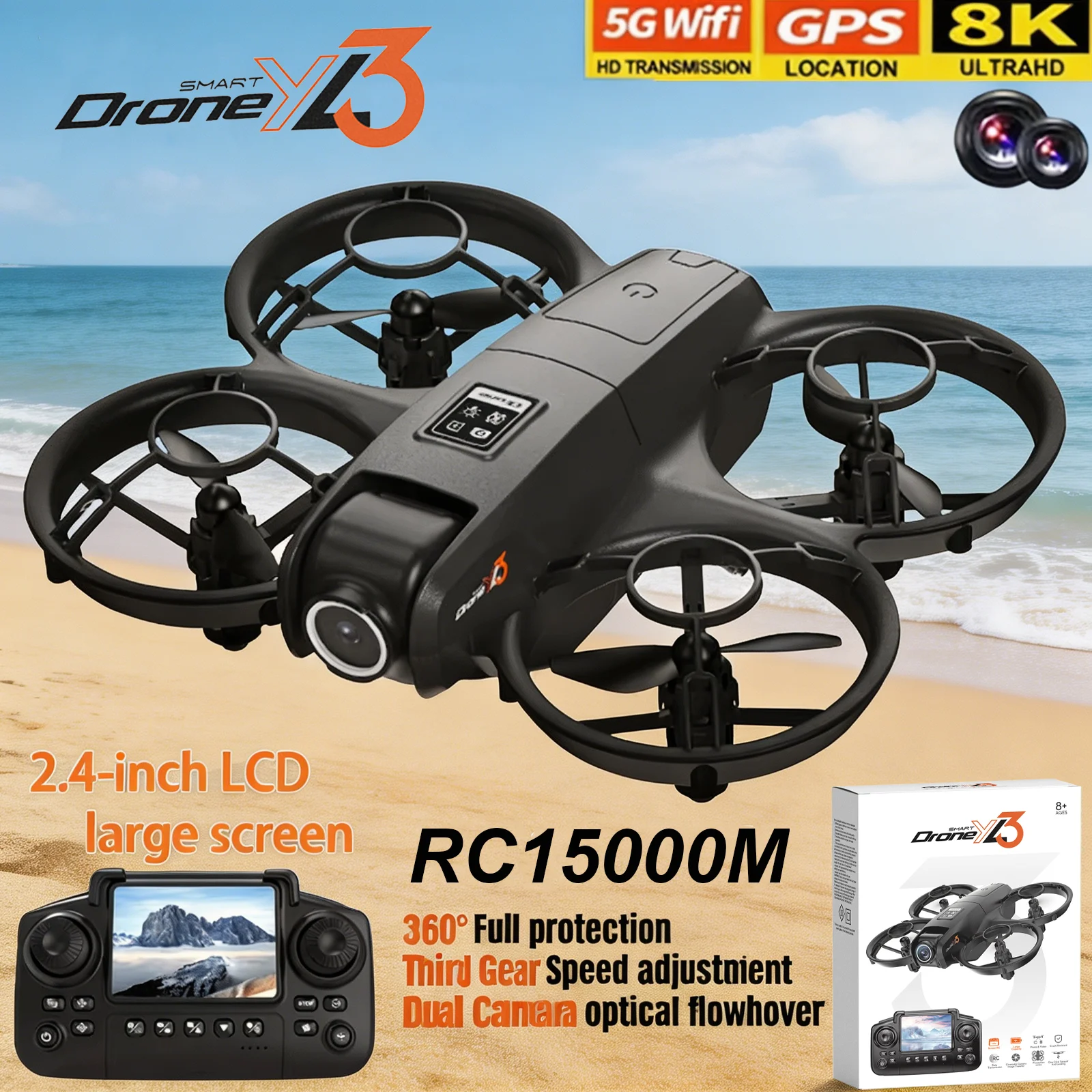 Nouveau Drone RC YL3 8K 1080P  - Drone Surveying avis et prix